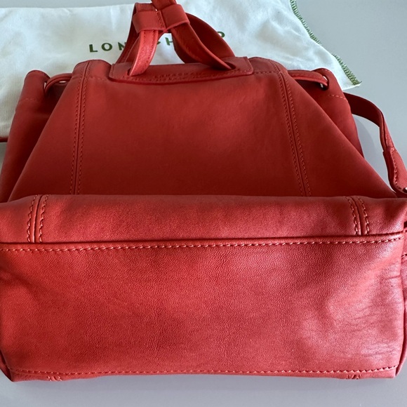 Longchamp Leather Backpack Orange/Red main image 16